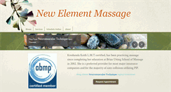Desktop Screenshot of newelementmassage.com
