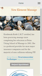 Mobile Screenshot of newelementmassage.com